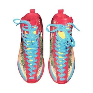Soulsfeng Red Flamingo High Top Fashion Streetwear sneakers Women’s Size…
